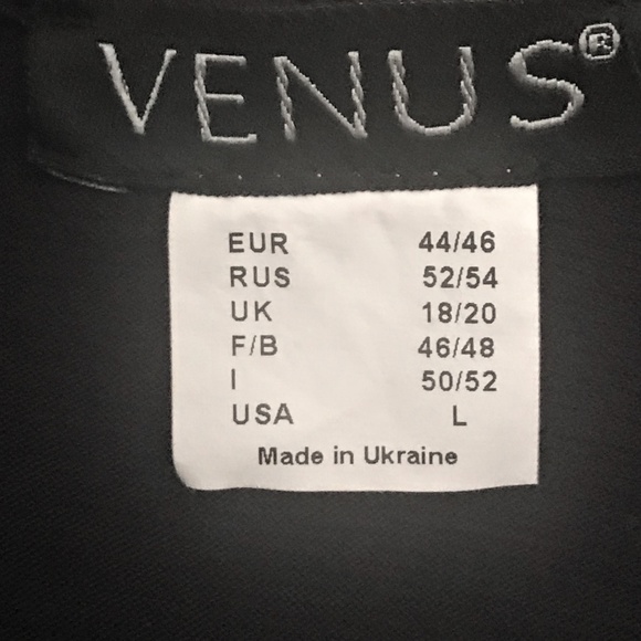 VENUS Long Black Dress with Criss Cross Back - L - Picture 7 of 8